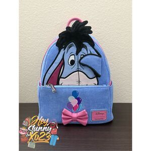Loungefly Disney Winnie the Pooh Eeyore Peeking Corduroy Mini Backpack